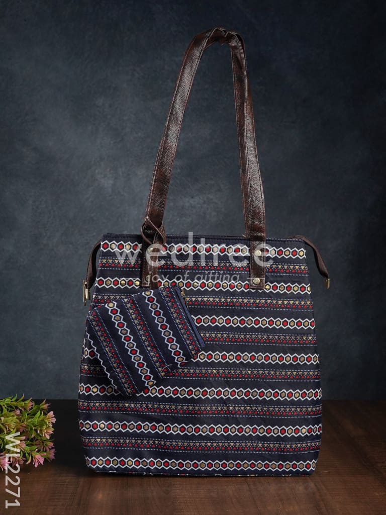 2 in 1 hand bag & clutch hand purse - Ikkat - WL2271