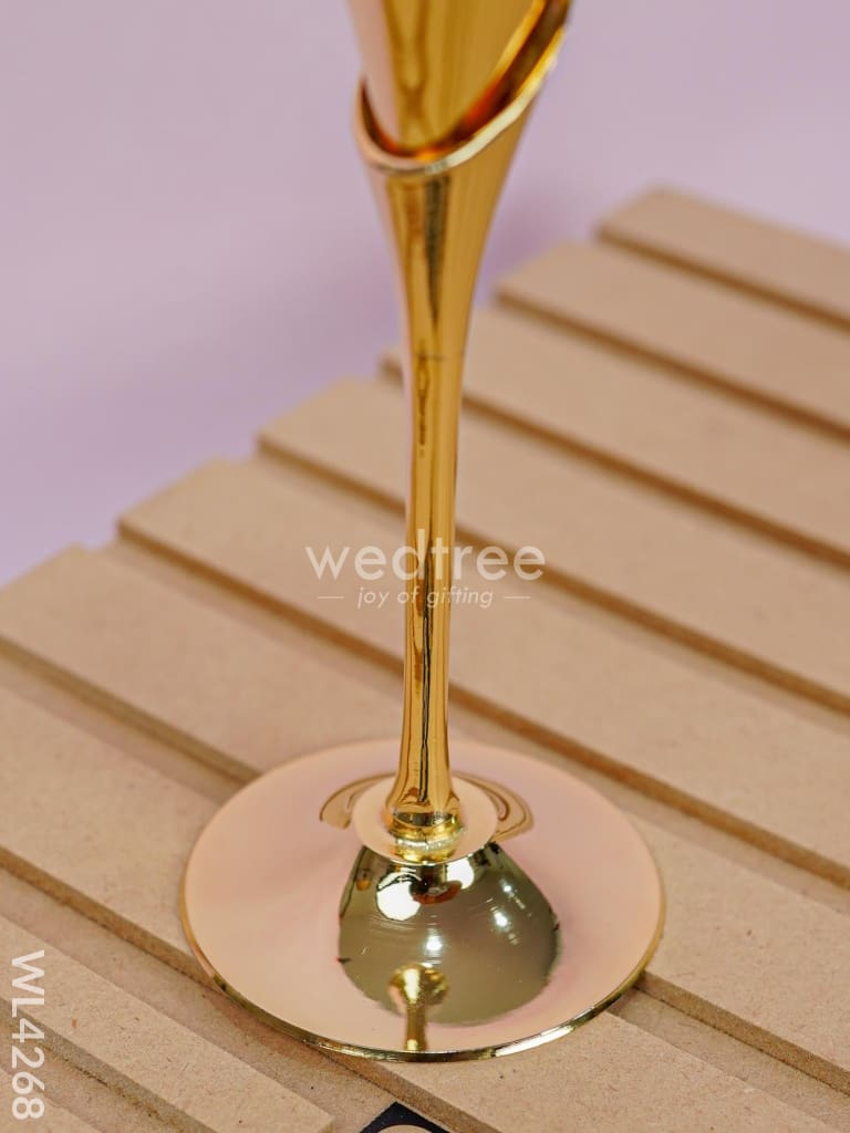 24kt Gold Brass Wine Glass - Set of 6 - WL4268