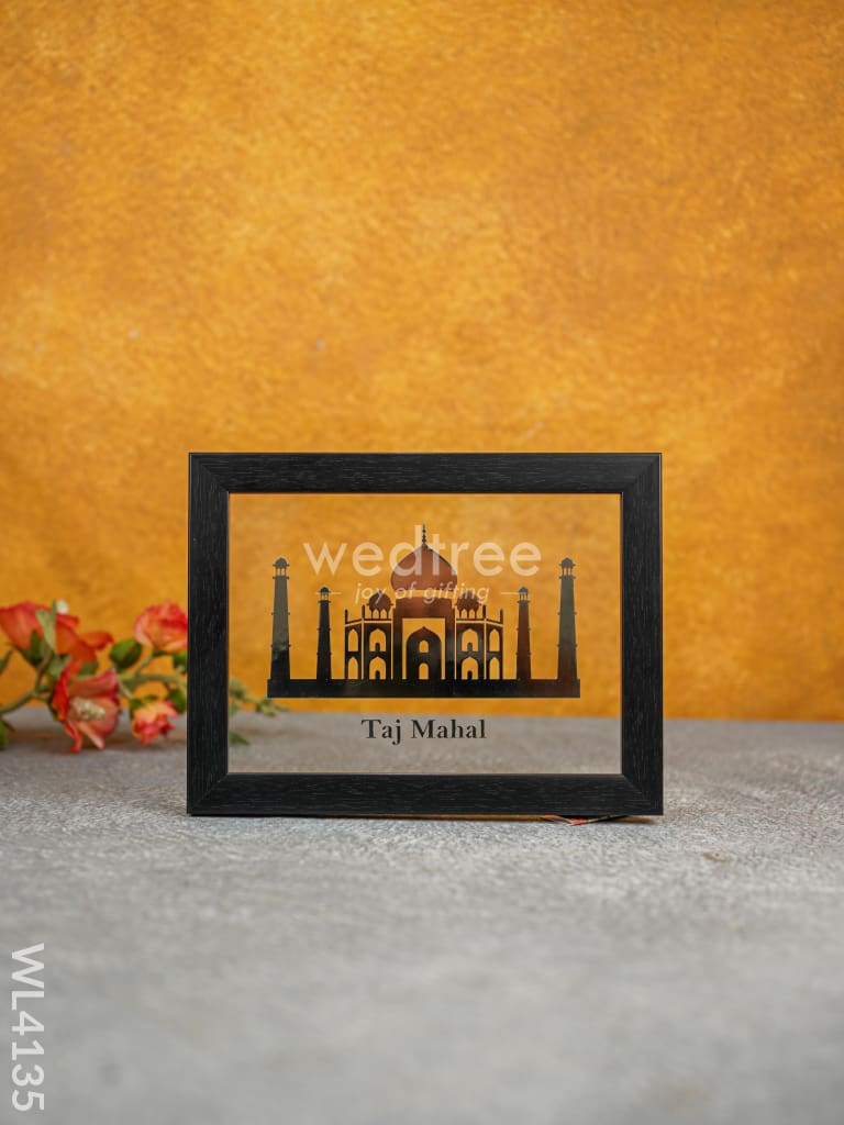 2D Taj Mahal Frame - Gold Plated - WL4135