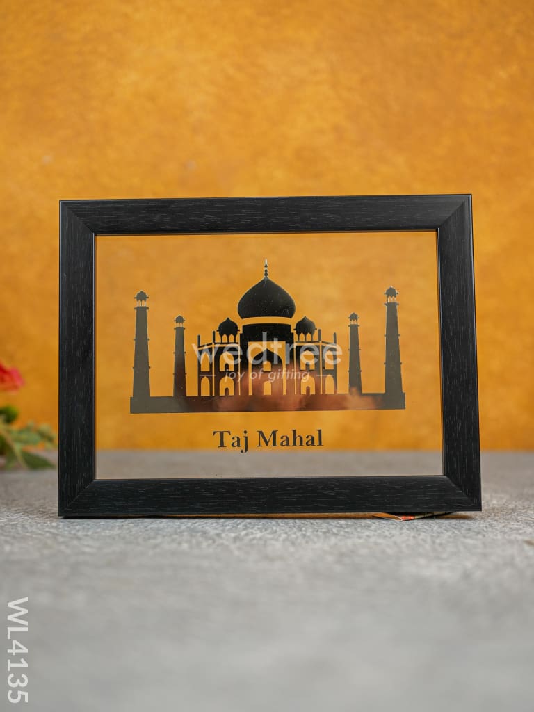 2D Taj Mahal Frame - Gold Plated - WL4135
