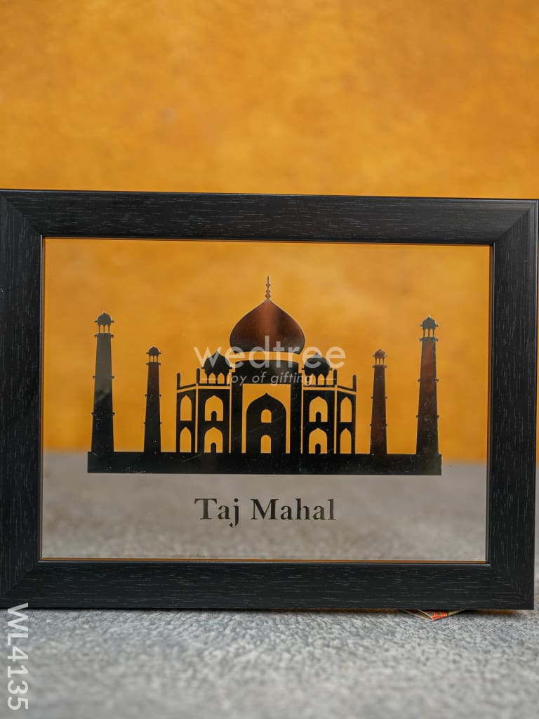 2D Taj Mahal Frame - Gold Plated - WL4135