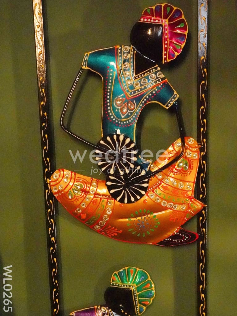 4 Krishna Musical Wall hanging panel - WL0265
