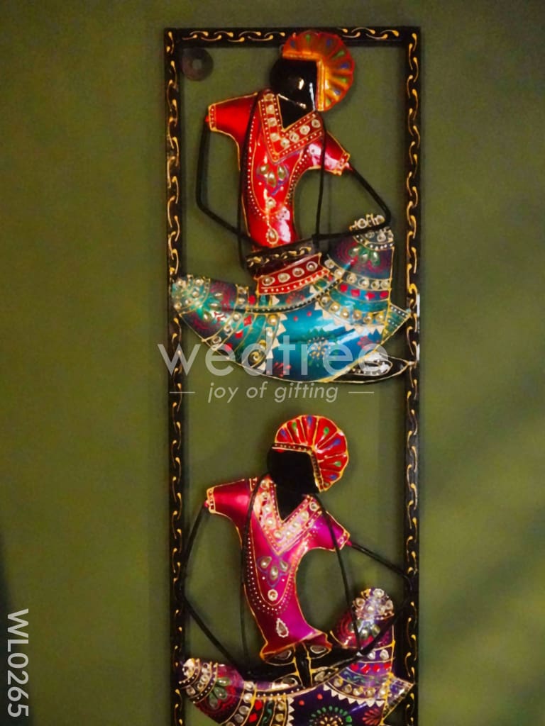 4 Krishna Musical Wall hanging panel - WL0265