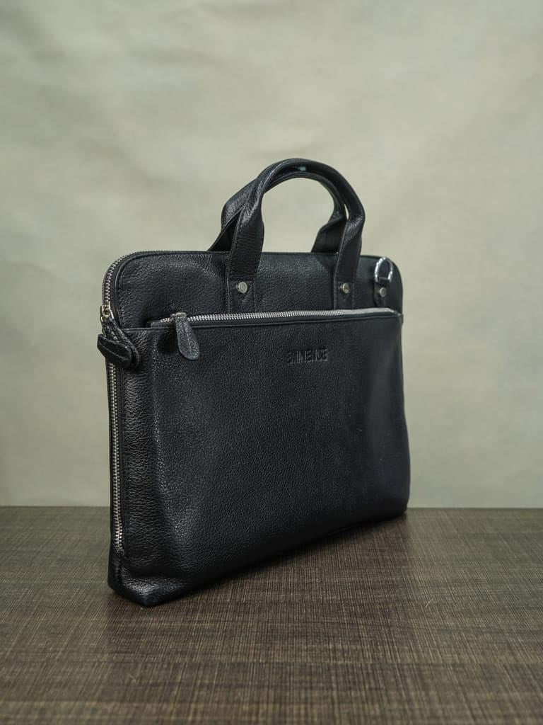 Nickle Chain Laptop Bag - Black - BCG0020