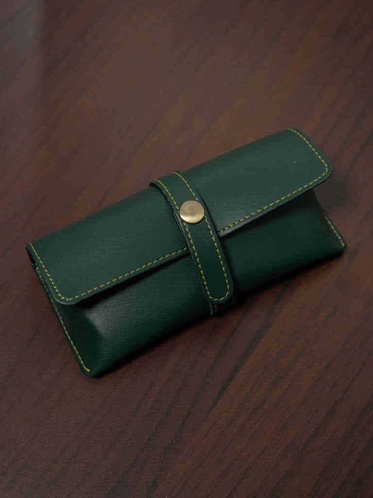 Corporate Gift - Bi fold Lather Wallet Combo - Green - BCG0048