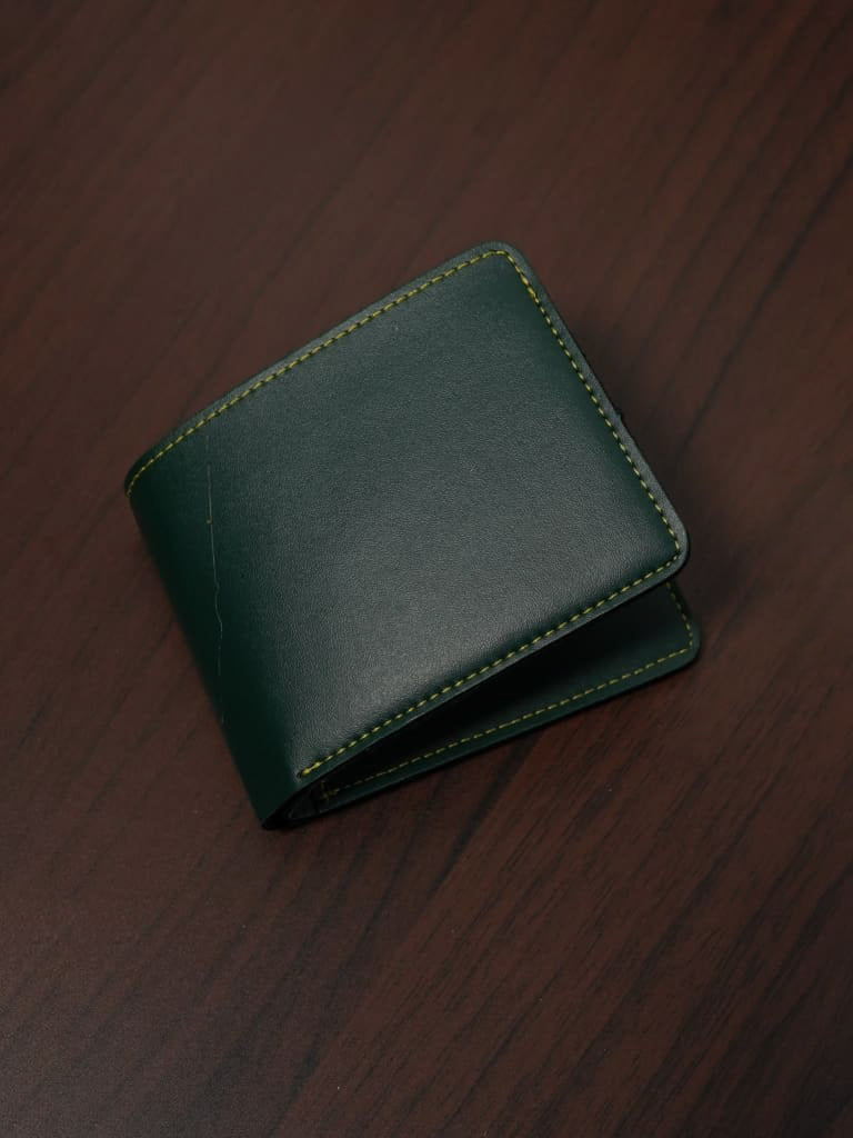 Corporate Gift - Bi fold Lather Wallet Combo - Green - BCG0048