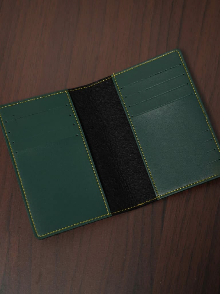 Corporate Gift - Bi fold Lather Wallet Combo - Green - BCG0048