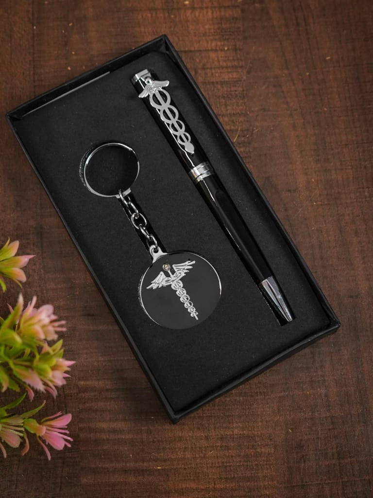 Doctor Symbol Caduceus Pen & Keychain - BCG0063