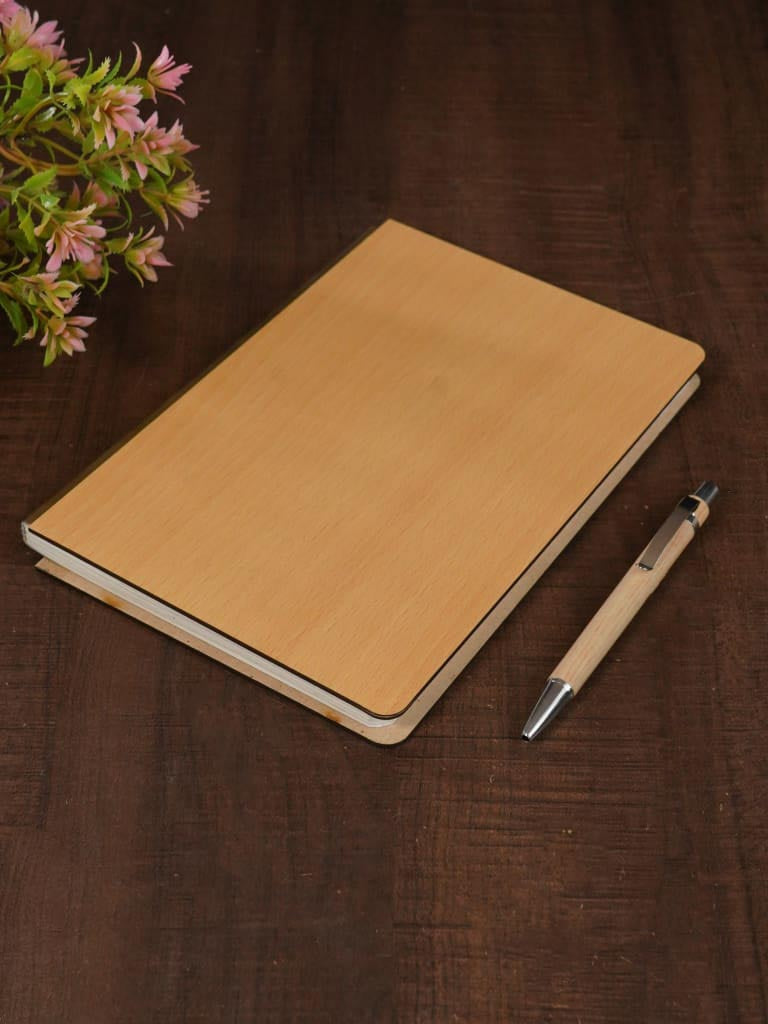 Corporate Gift - Customizable Wooden Diary Set - BCG0070