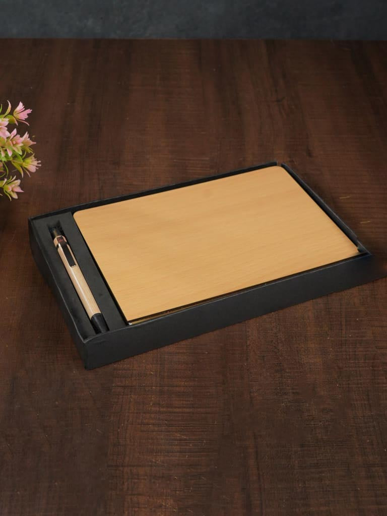 Corporate Gift - Customizable Wooden Diary Set - BCG0070