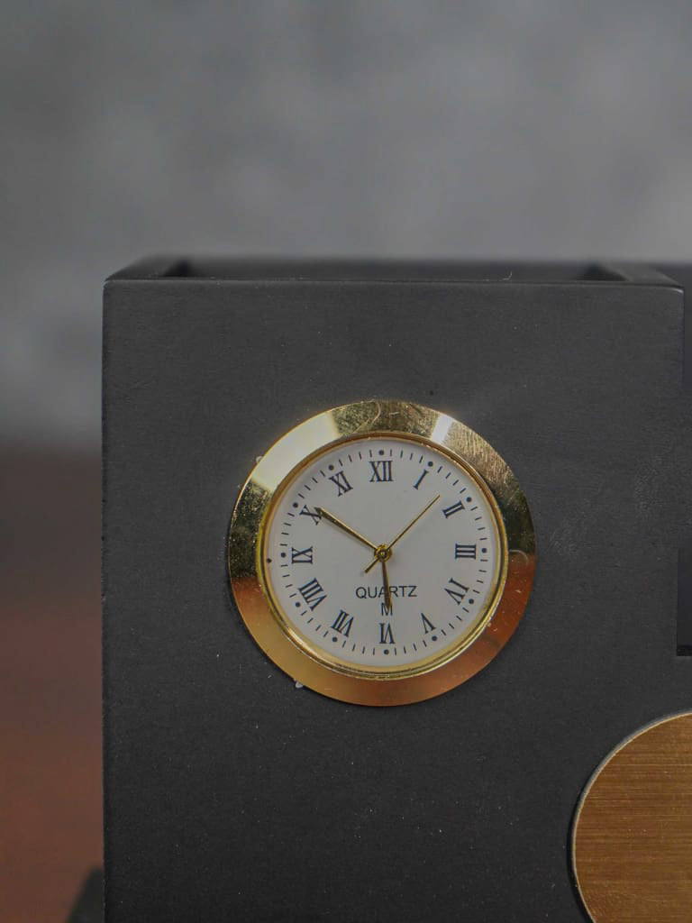 MDF Pen Stand with Clock - BCG0080