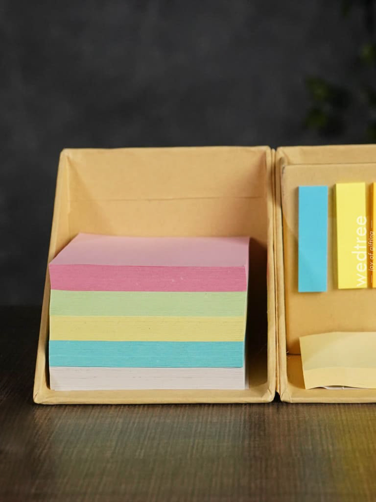 Eco Friendly - Sticky Note Cube Pad - Pen / Card Holder - BCG0099