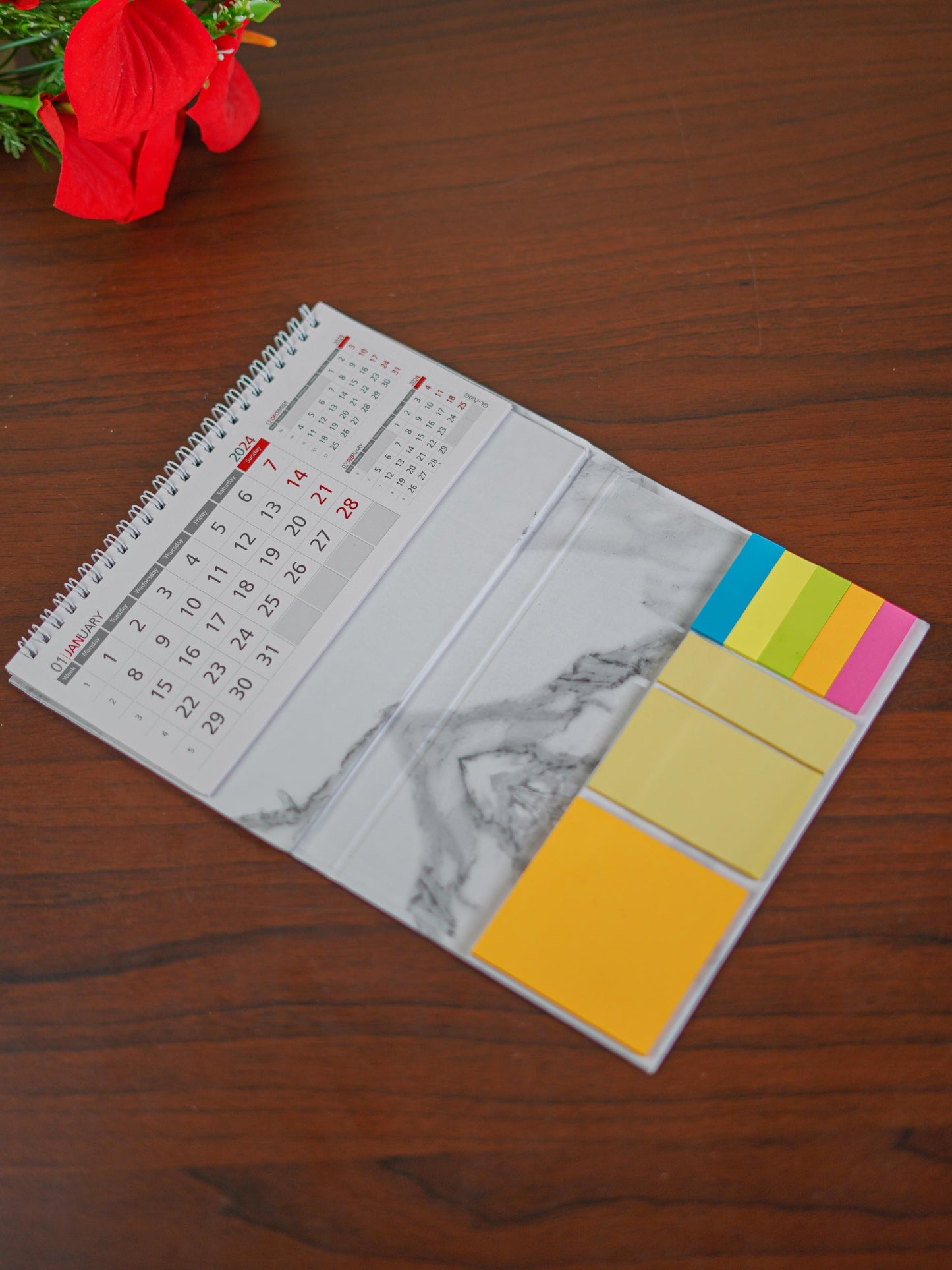 Corporate Gifts - Sticky Note Pad with Calendar - BCG0152