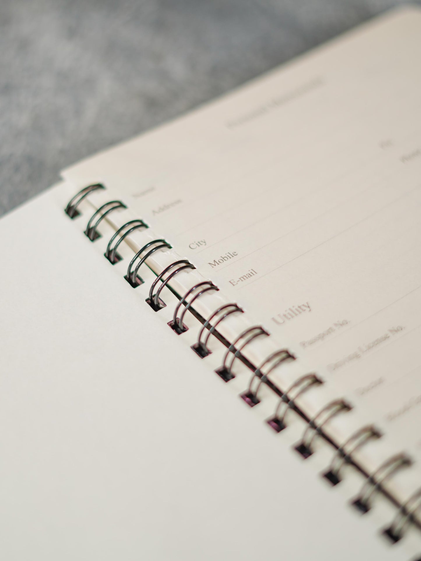 Recycled Cotton Spiral Notebook with Pen Holder - BCG0202