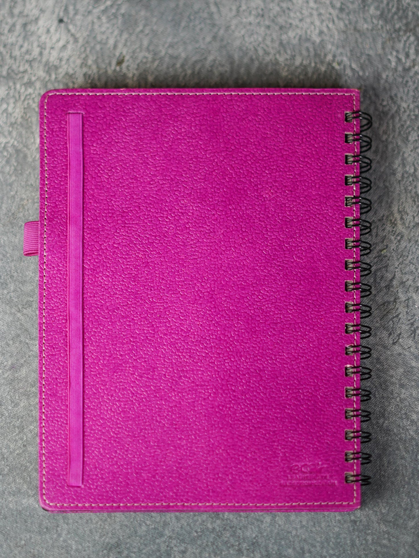 Recycled Cotton Spiral Notebook with Pen Holder - BCG0202