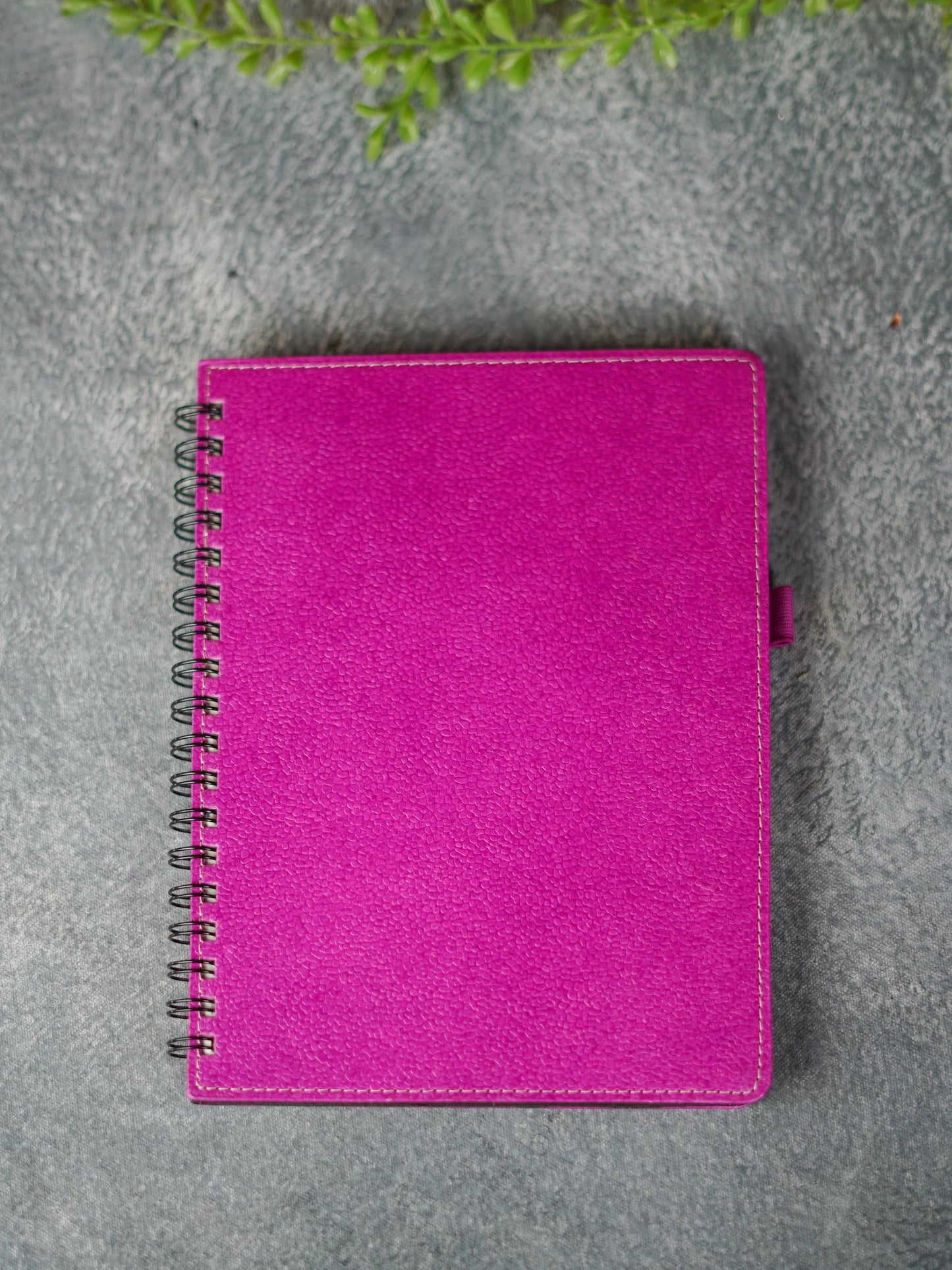 Recycled Cotton Spiral Notebook with Pen Holder - BCG0202