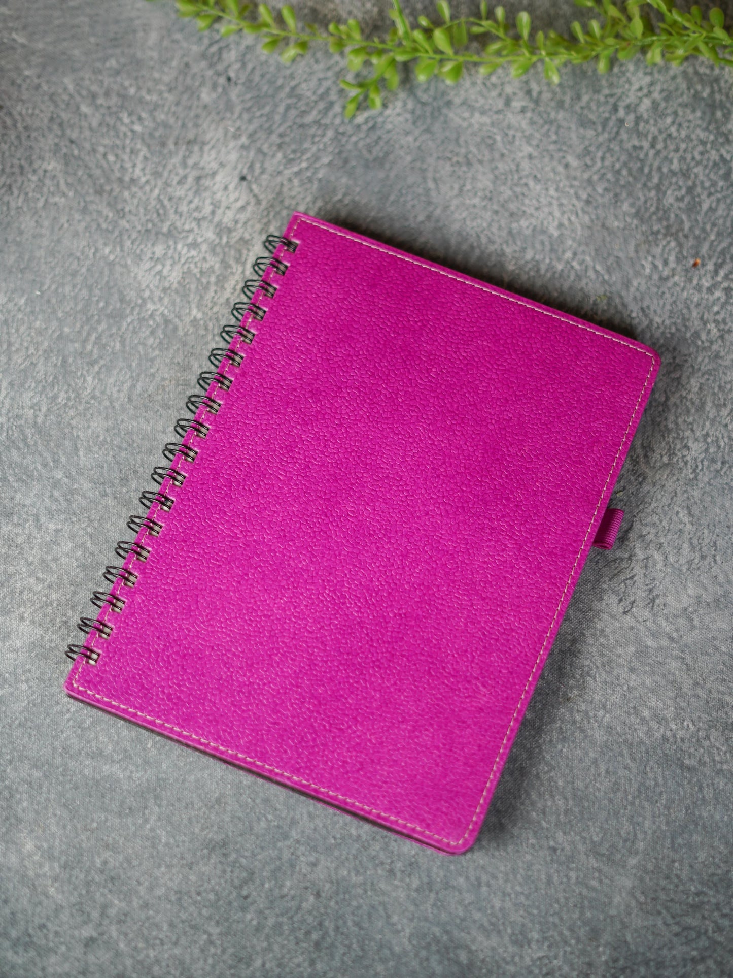 Recycled Cotton Spiral Notebook with Pen Holder - BCG0202