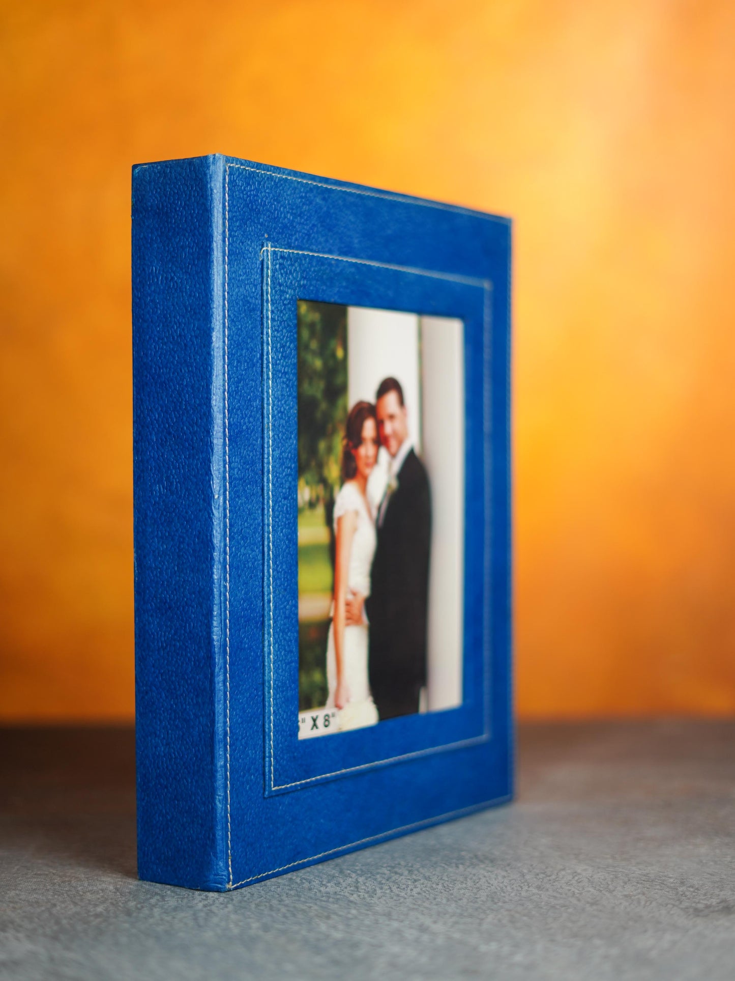 Recycled Cotton Wall Hanging Key Holder Box with Personalized Photoframe - 12 inch - BCG0208