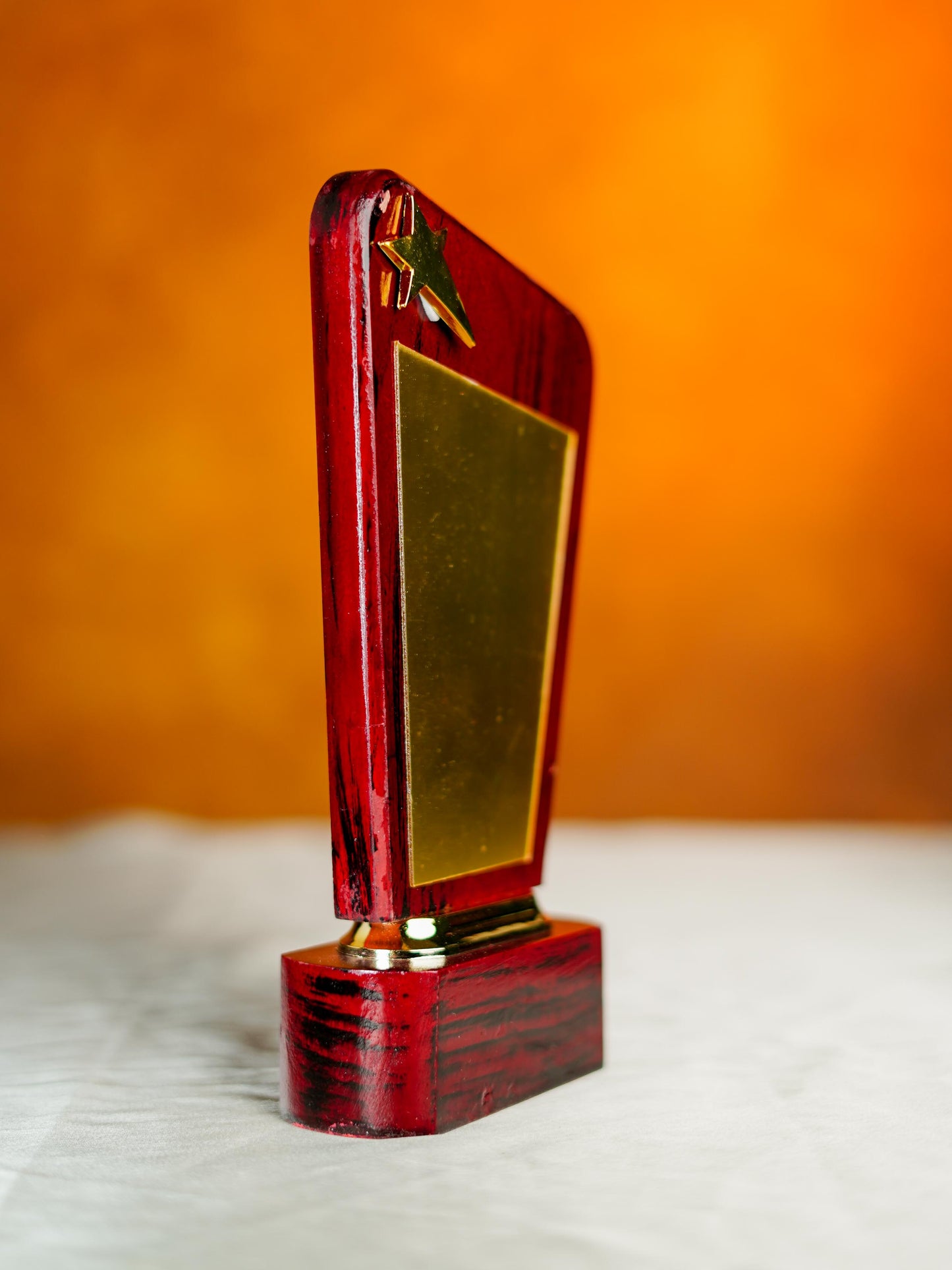 Wooden Trophy with Star - 9.5 inch - BCG0212