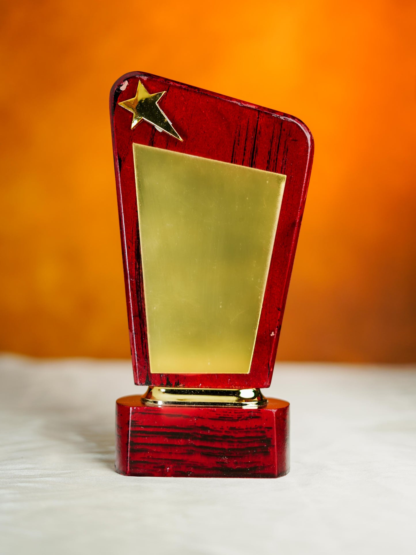 Wooden Trophy with Star - 9.5 inch - BCG0212