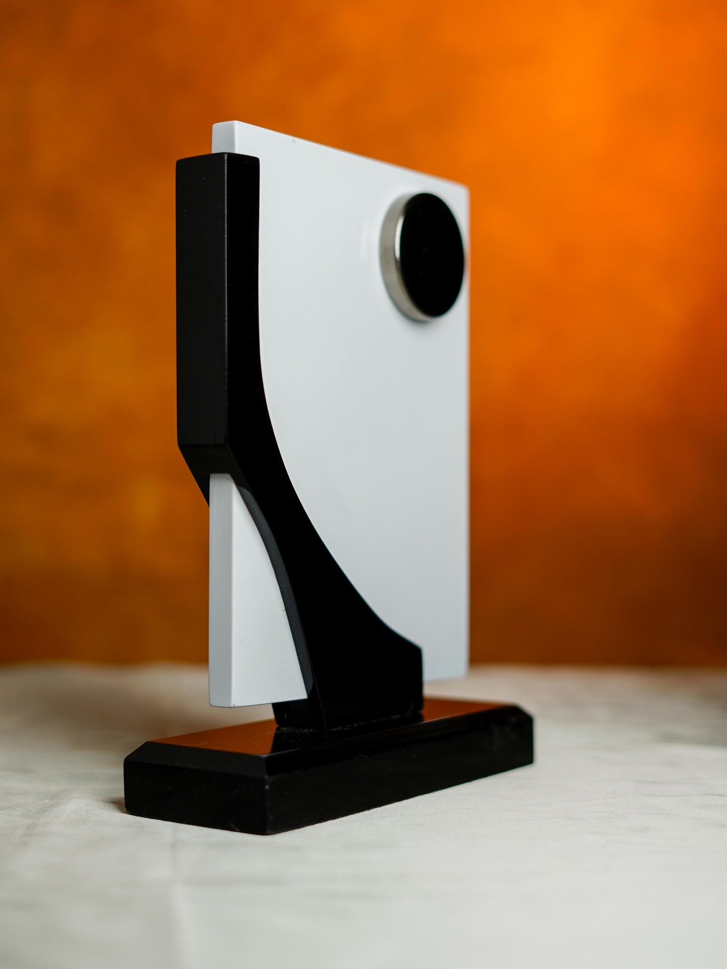 Wooden Black & White Trophy - 9.5 inch - BCG0219