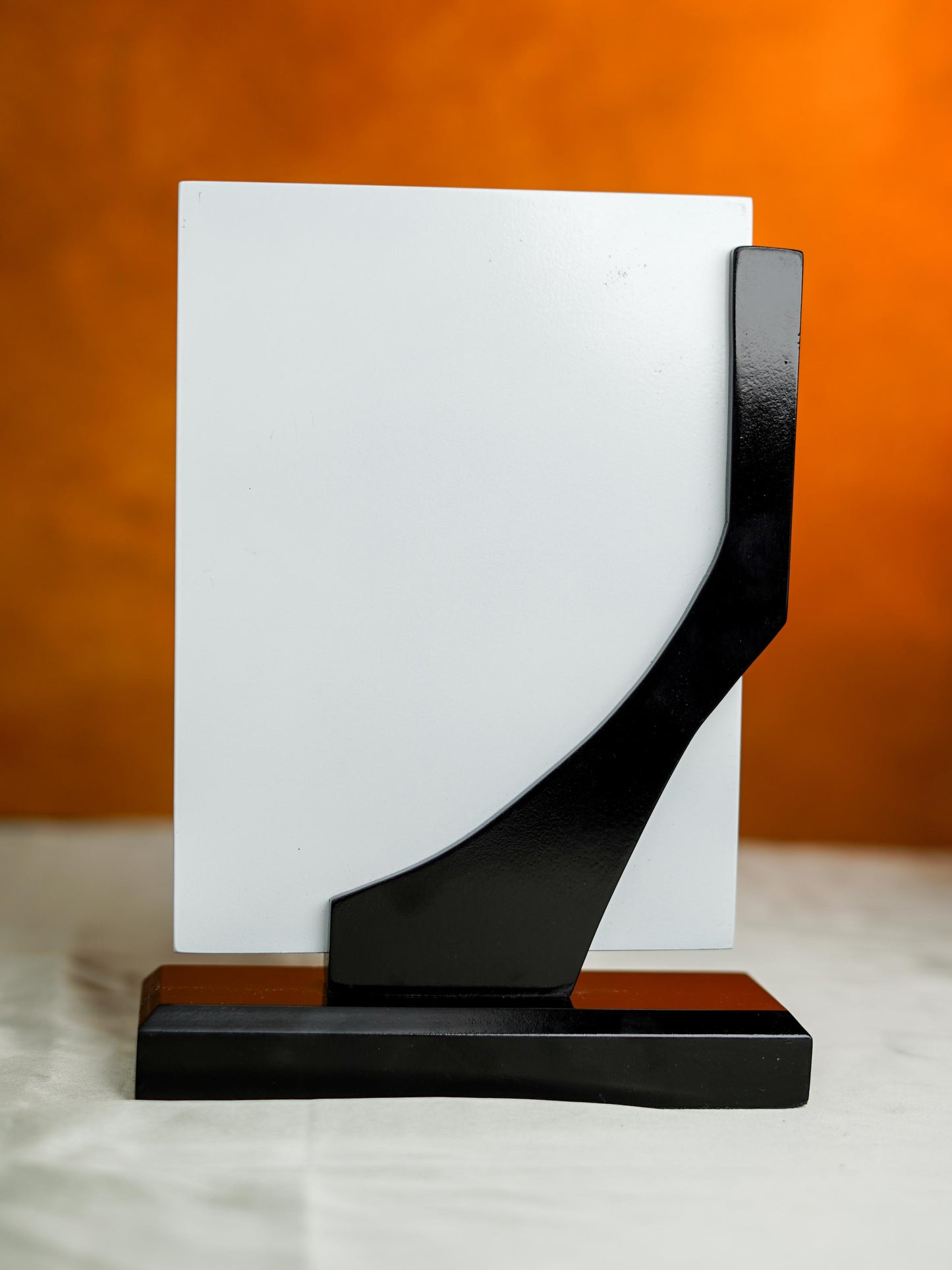 Wooden Black & White Trophy - 9.5 inch - BCG0219