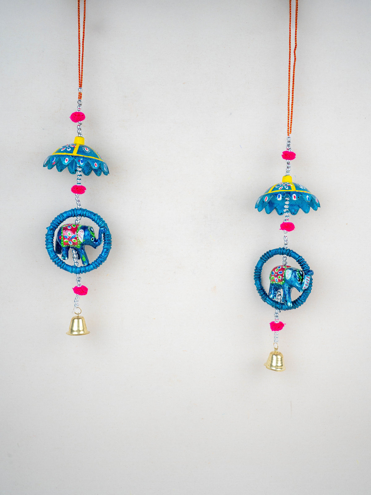 Elephant Thoran with Bells - Set of 2 - WBG1588