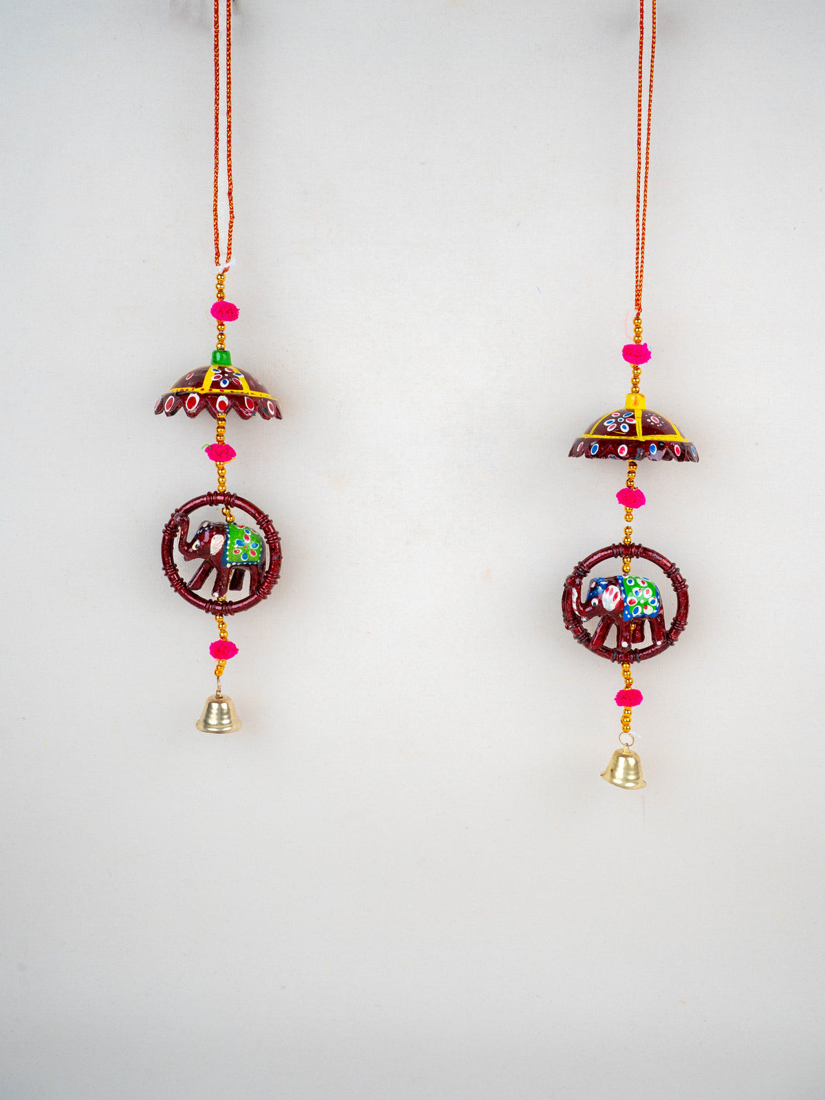 Elephant Thoran with Bells - Set of 2 - WBG1588