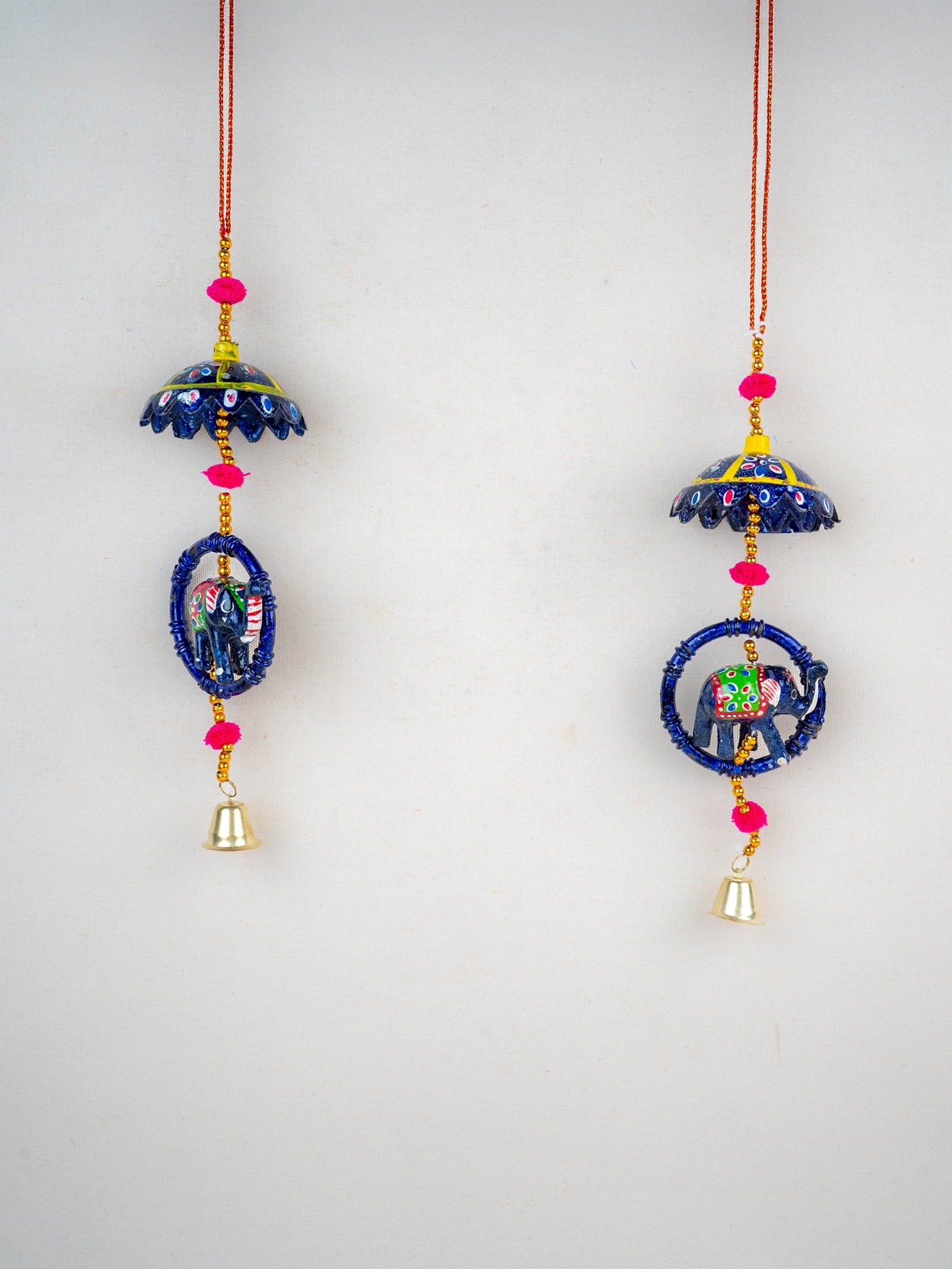 Elephant Thoran with Bells - Set of 2 - WBG1588