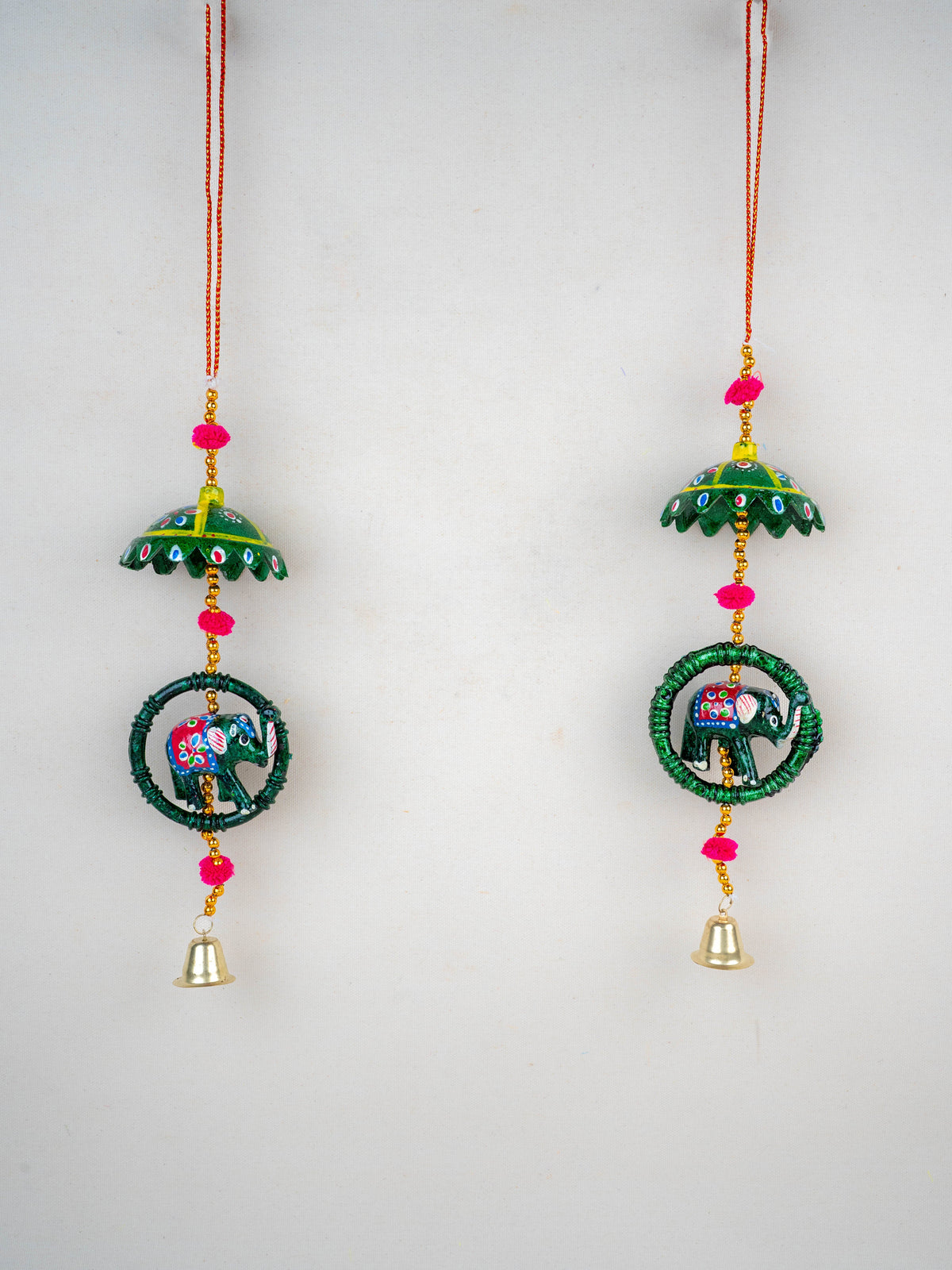 Elephant Thoran with Bells - Set of 2 - WBG1588