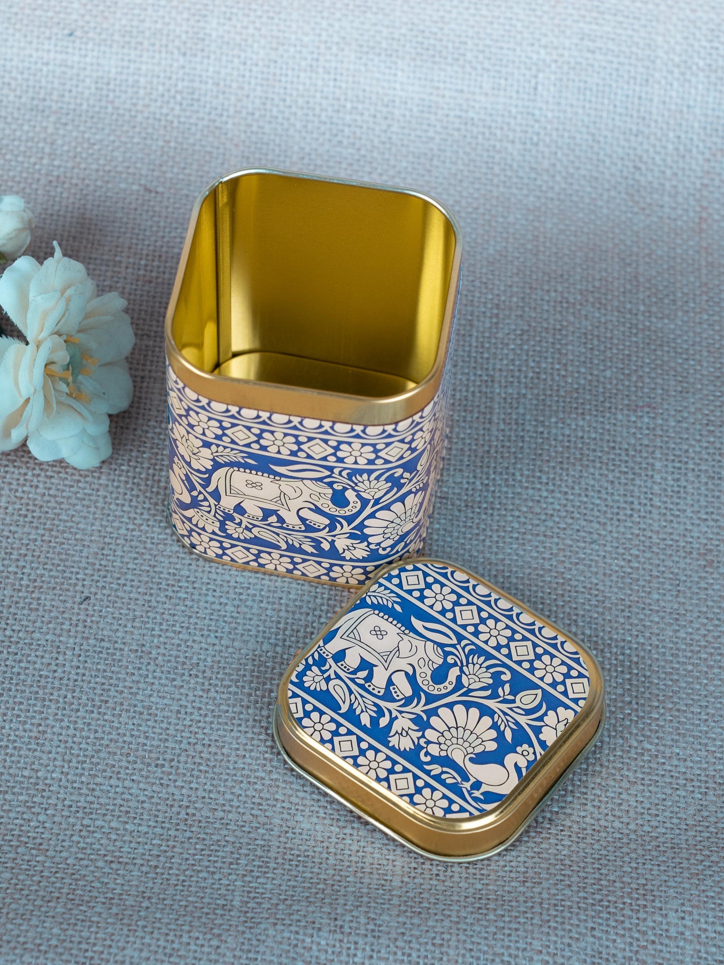 Printed Tin Box - Kalamkari Design - WBG1701-4