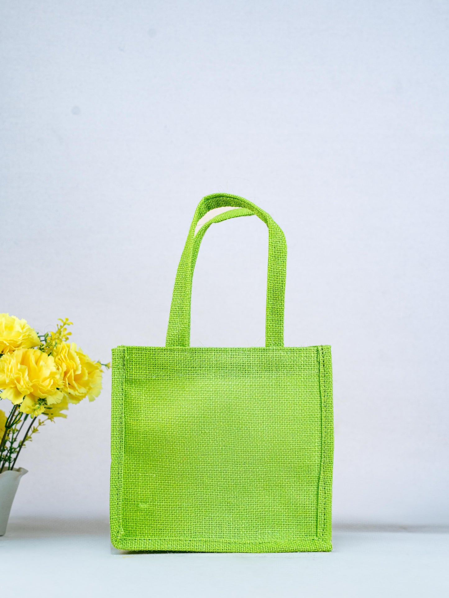 Jute Bag - Flower Design - WBG1751