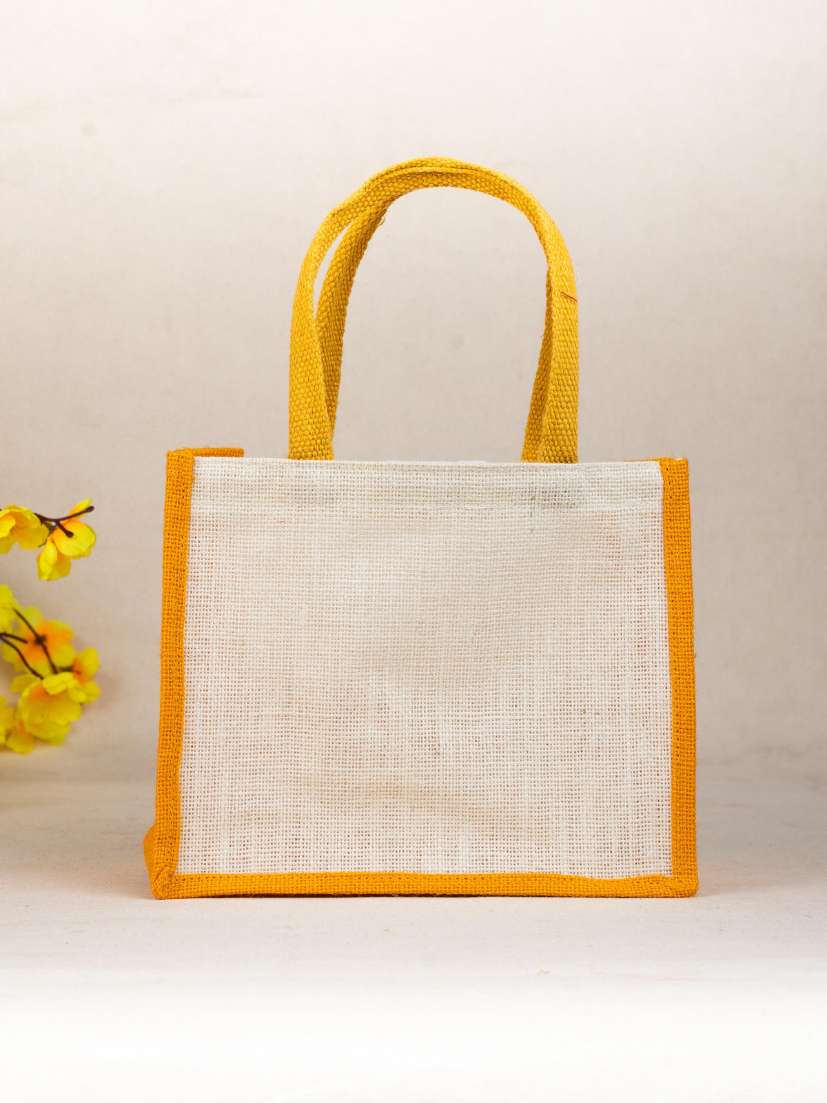 Jute Bag with Zari Border - WBG1752