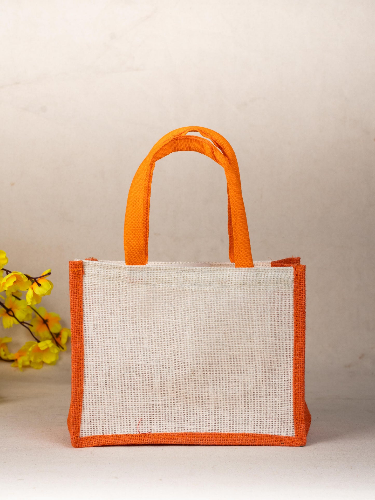 Jute Bag with Zari Border - WBG1752