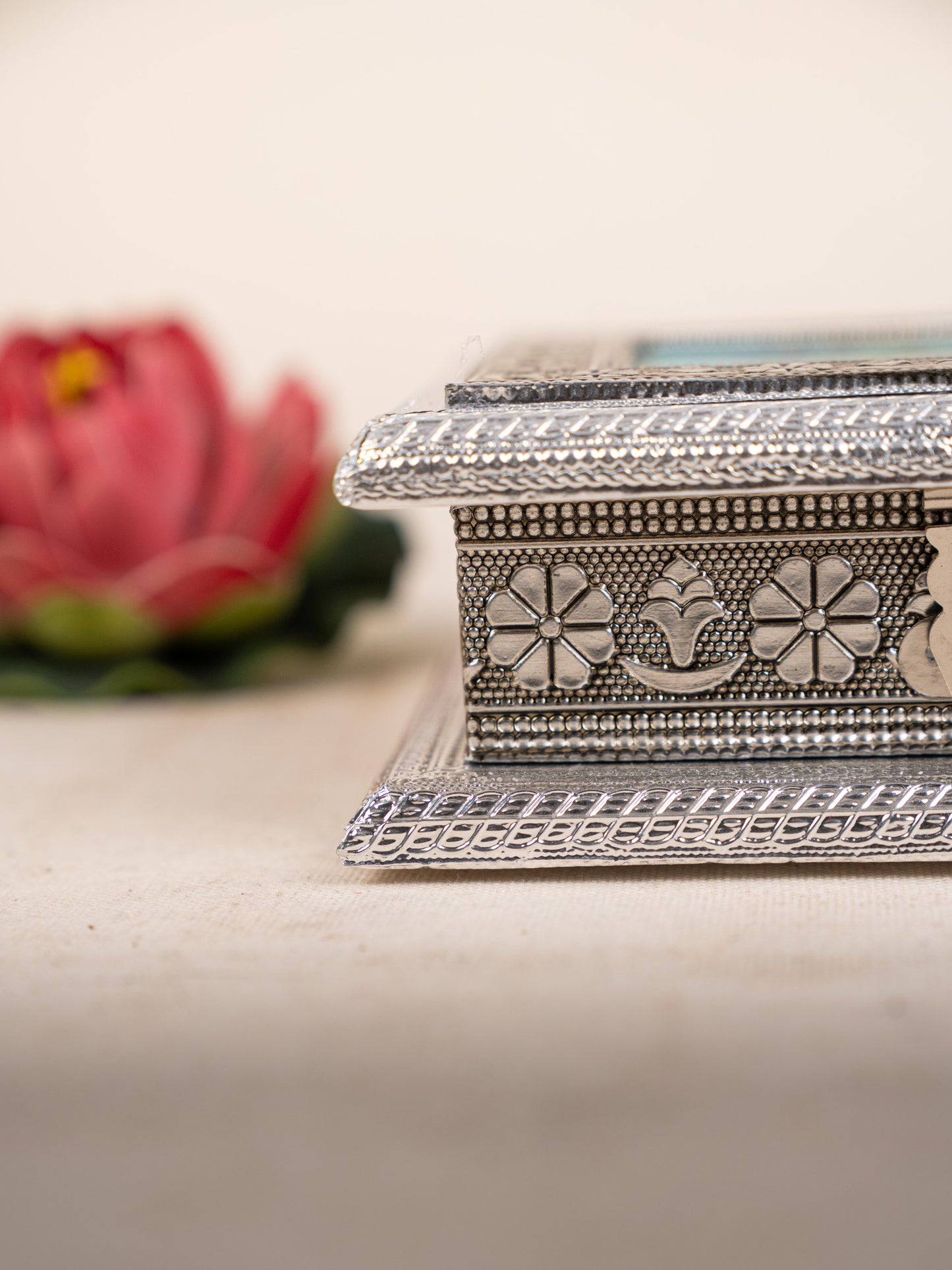 Customized - Meenakari Dry Fruit Box - 6x6 inch - Baby Shower - WBG1781