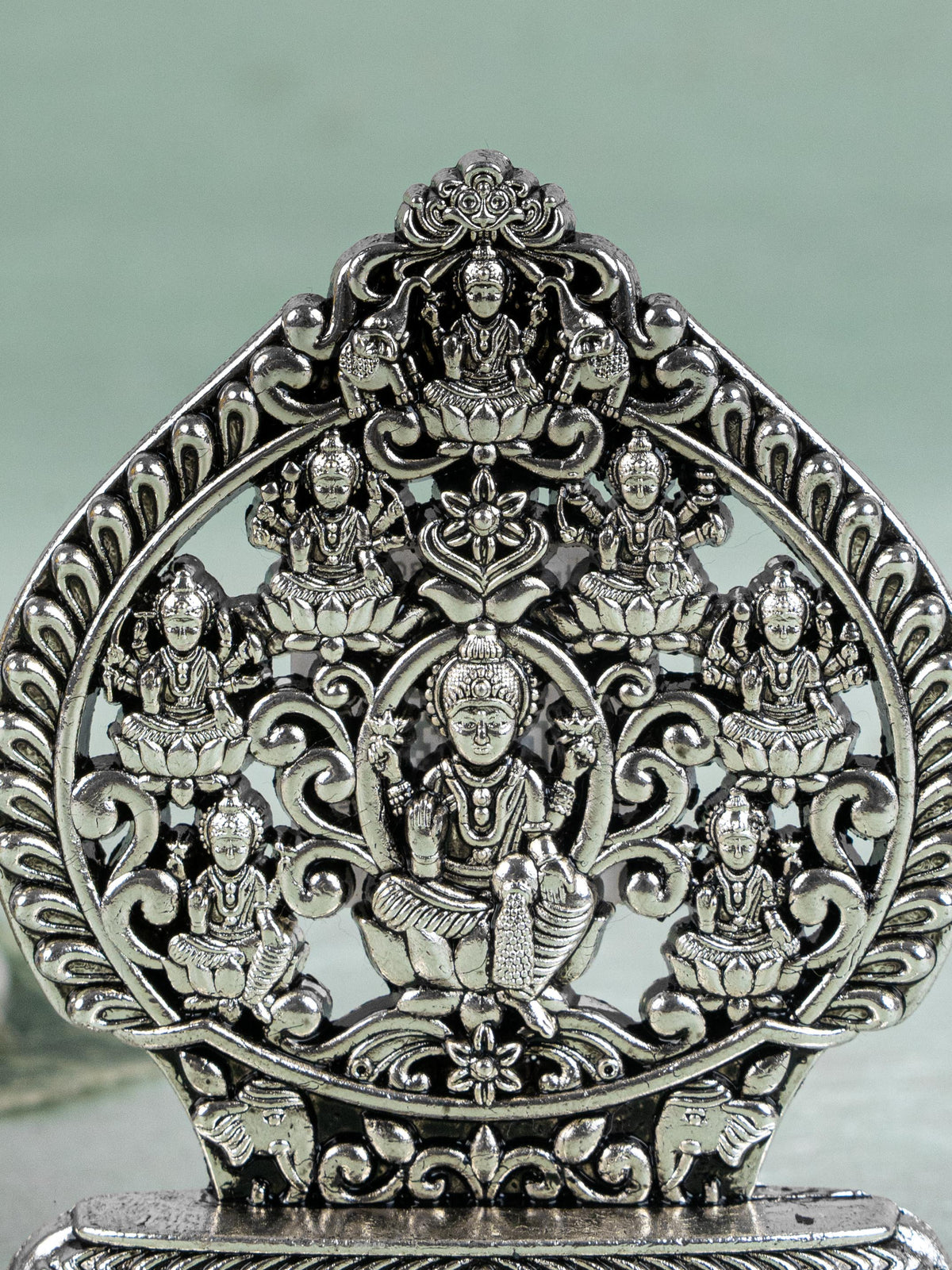 Murti - Ashtalakshmi - Silver Antique Finish - 3 inch - WBG1794-2