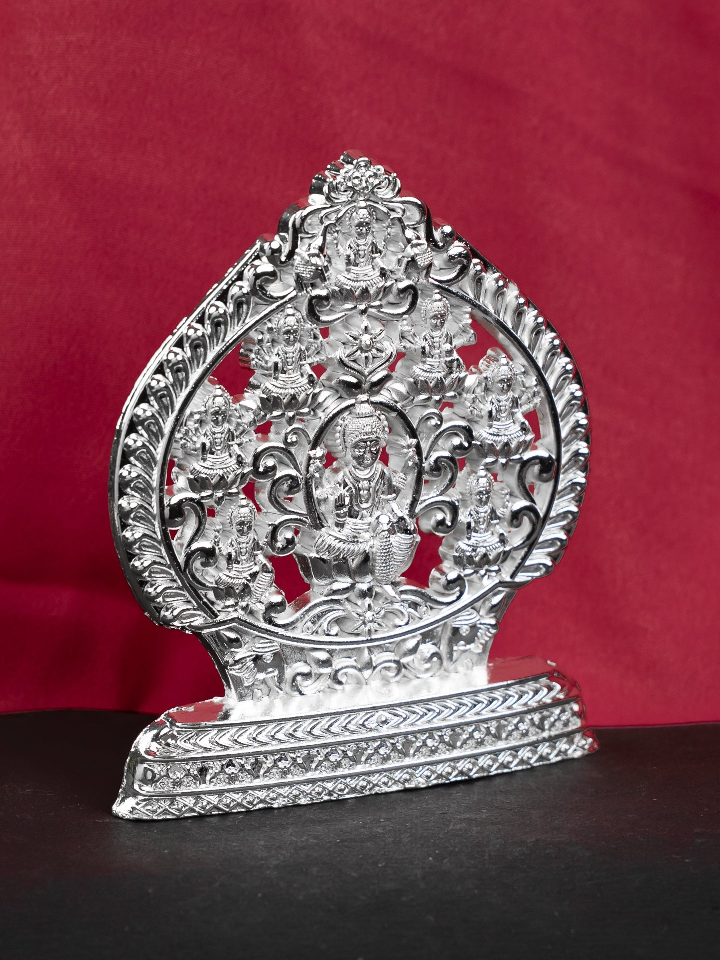 Murti - Ashtalakshmi - Silver Finish - 3 inch - WBG1794-4