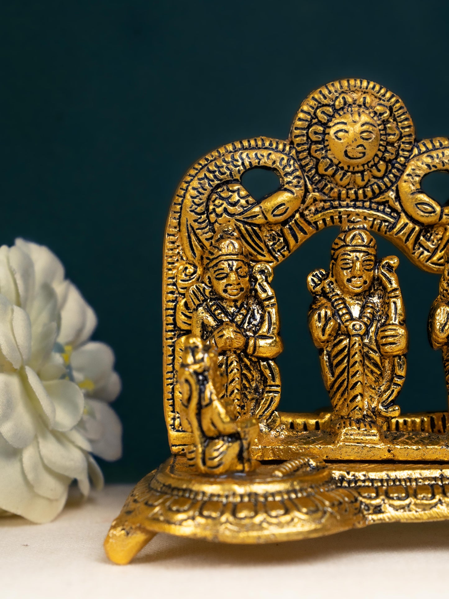 White Metal - Ram Darbar Idol - 4 inch - WBG1802