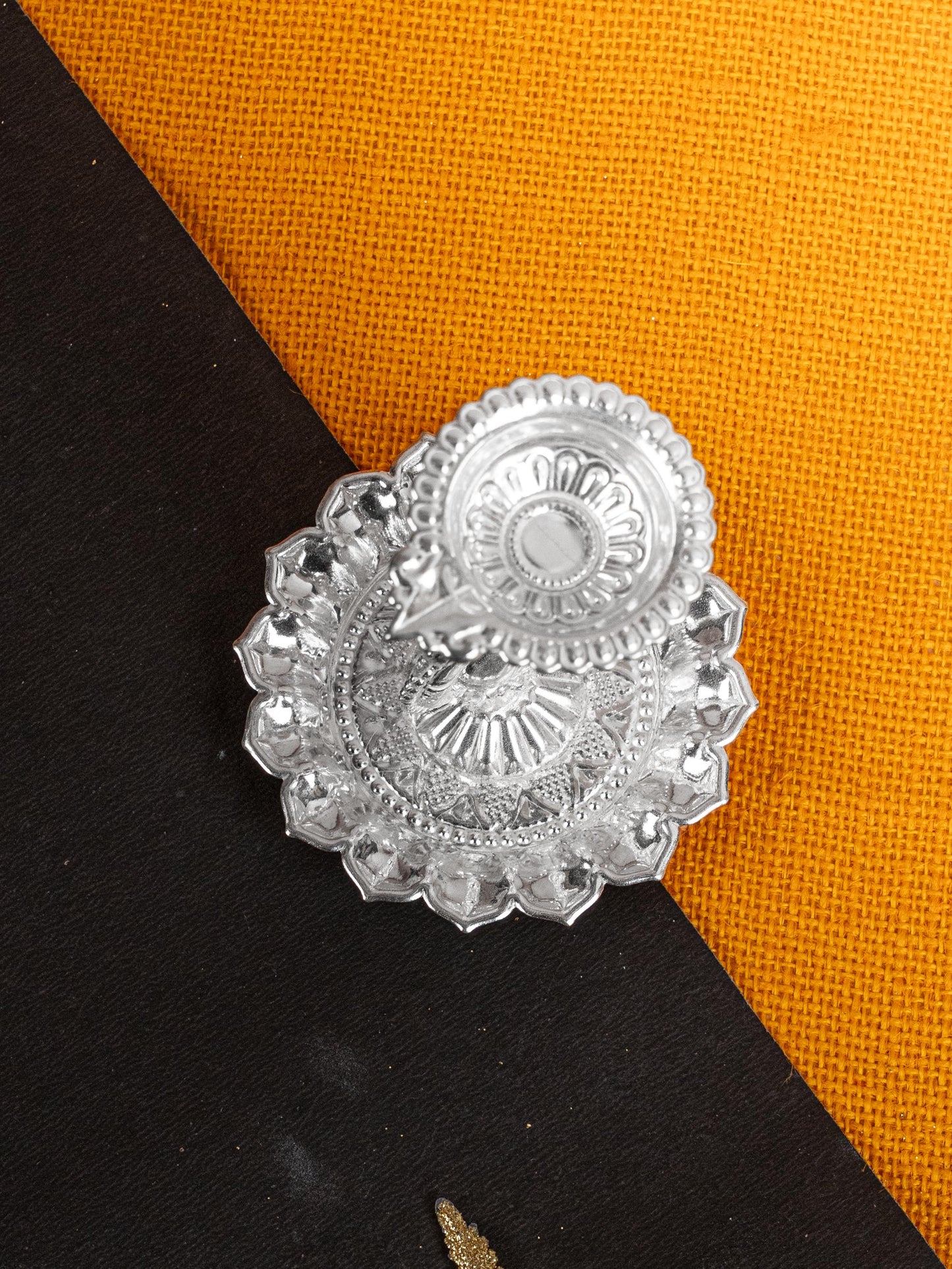 German Silver Annapakshi Diya - 3 inch - WBG1814