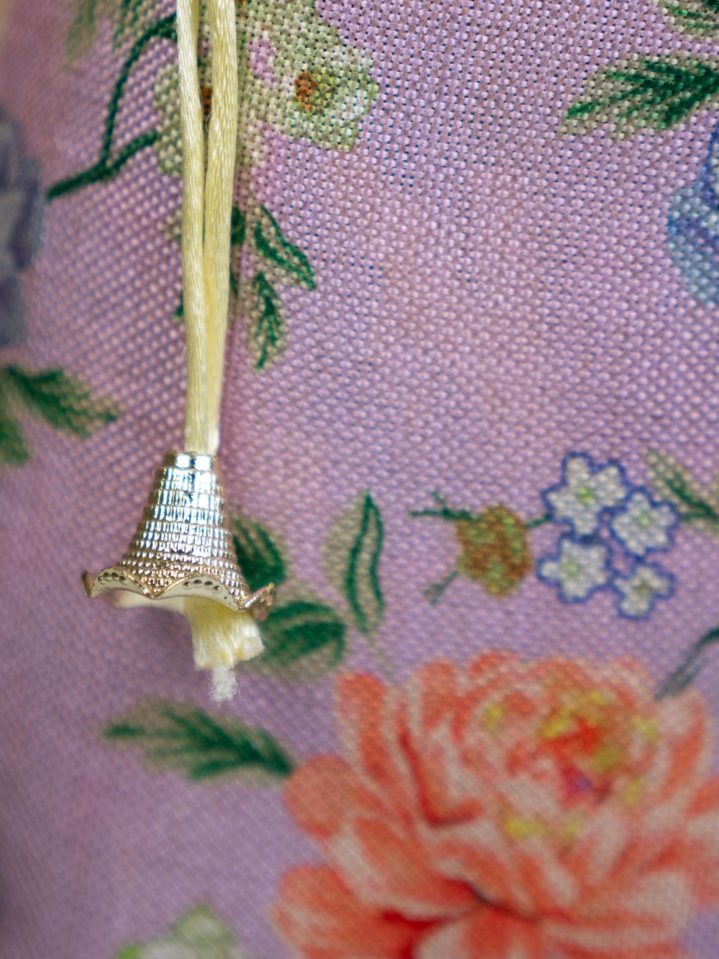 Floral Print String Bag - 11x7 Inch - WBG1873
