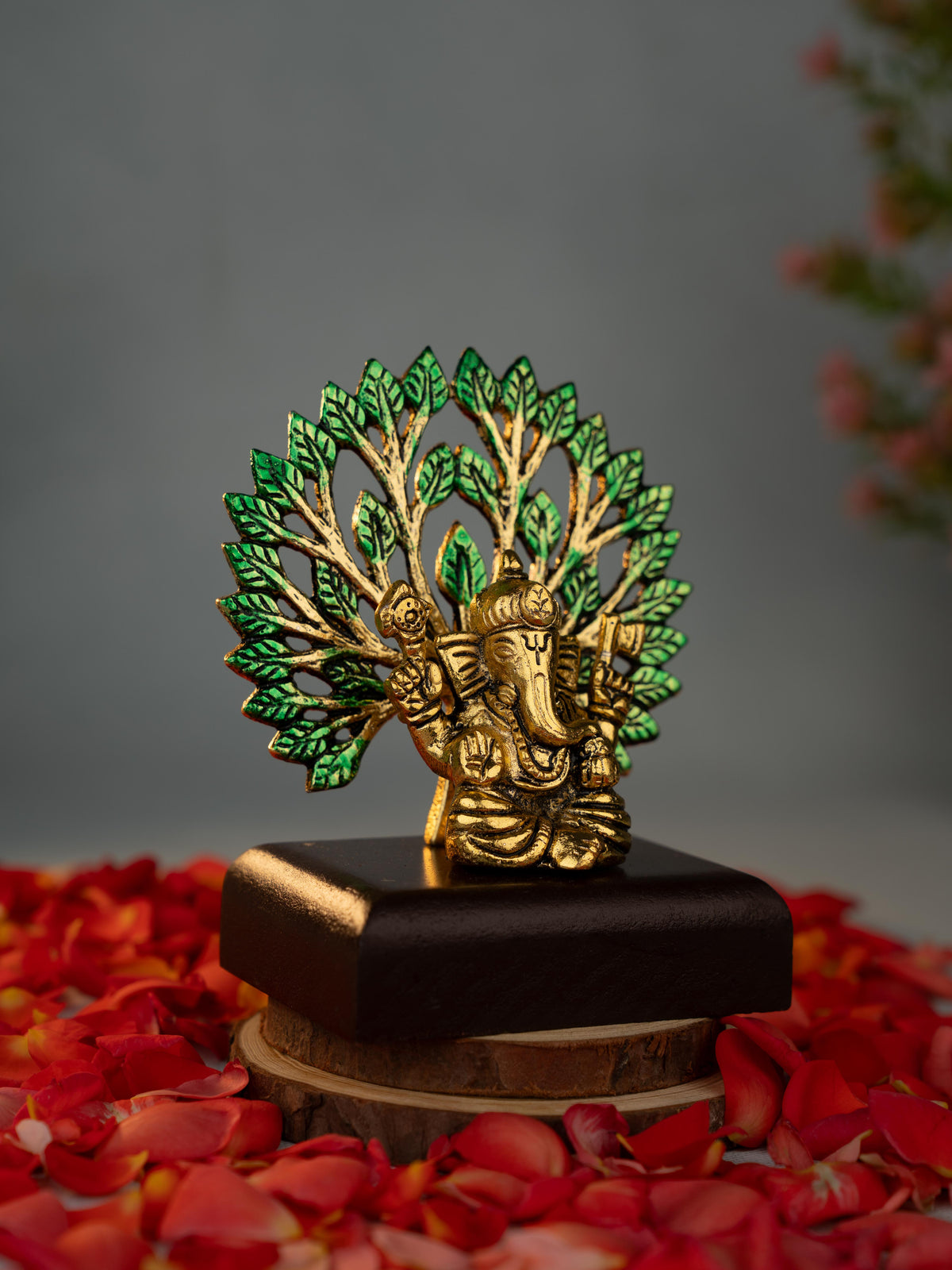 White Metal Ganesha Idol - 5 inch - WBG1886