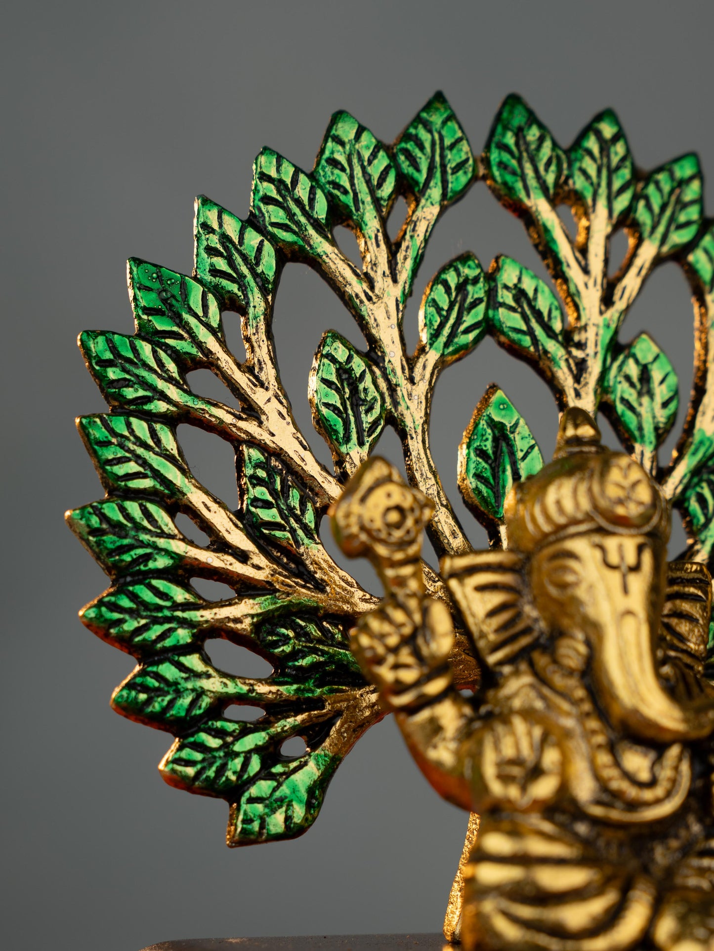 White Metal Ganesha Idol - 5 inch - WBG1886