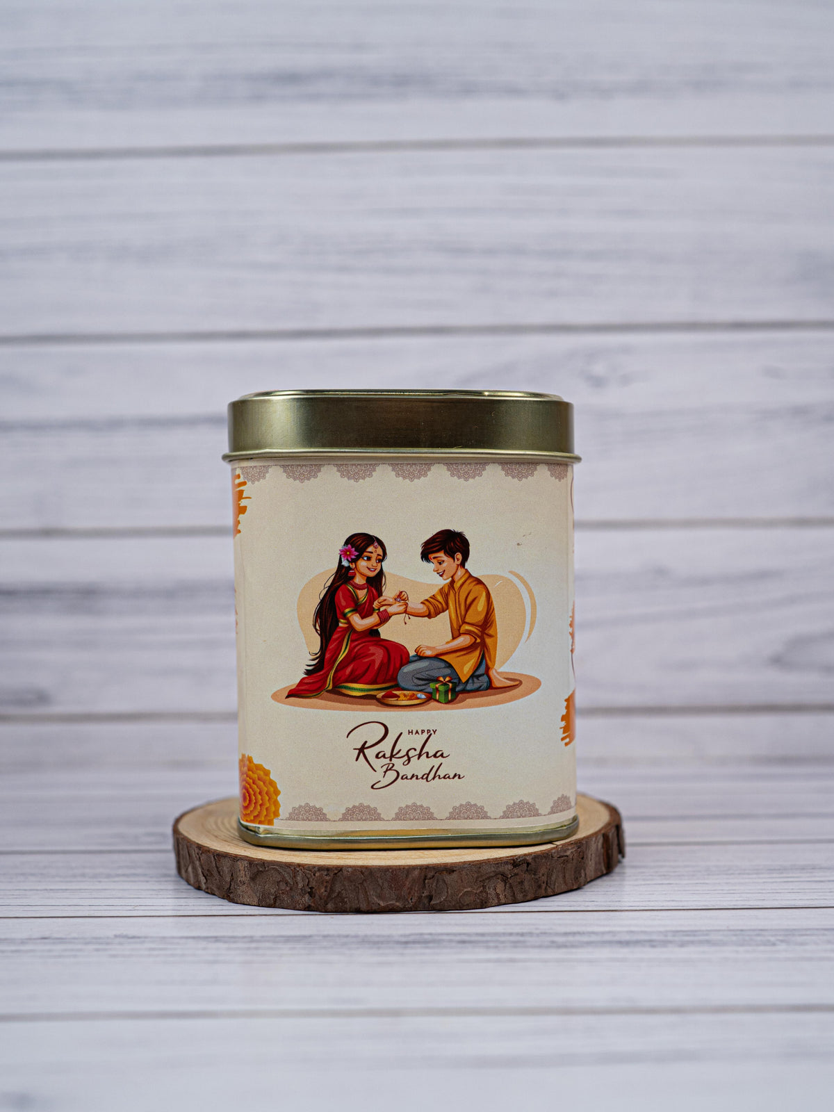 Printed Tin box - Raksha Bandhan Design - WBG1890