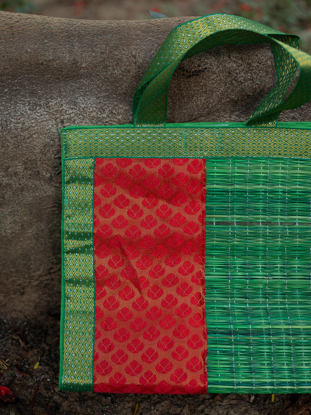 Half and Half Korai Handbag - 10x10 inch - WBG1905