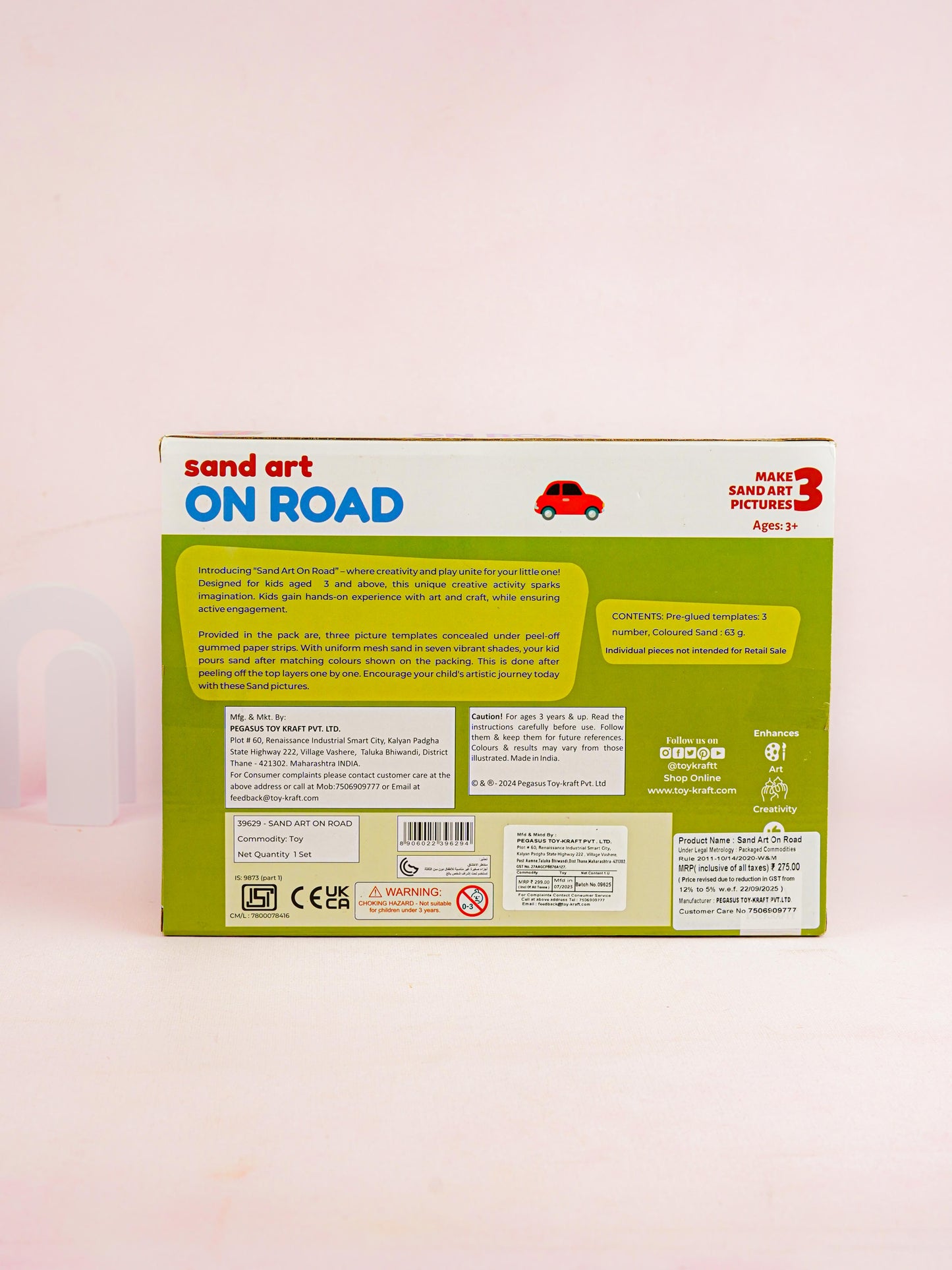 DIY Kit - Sand Art with On Road Design - WBG1939