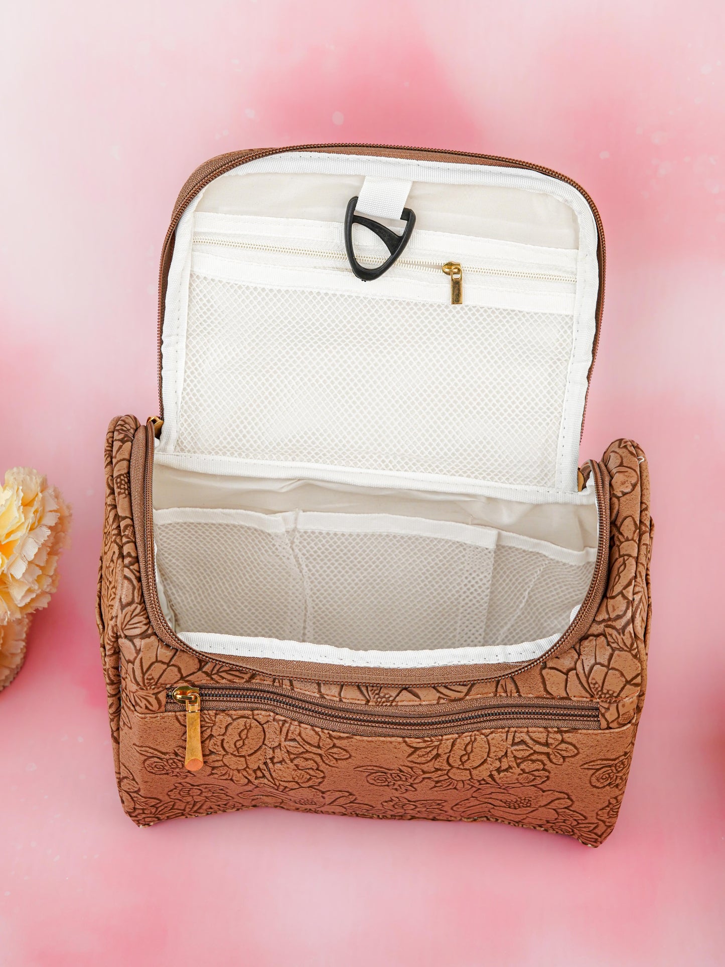 Floral Print Travel Pouch - WBG1953