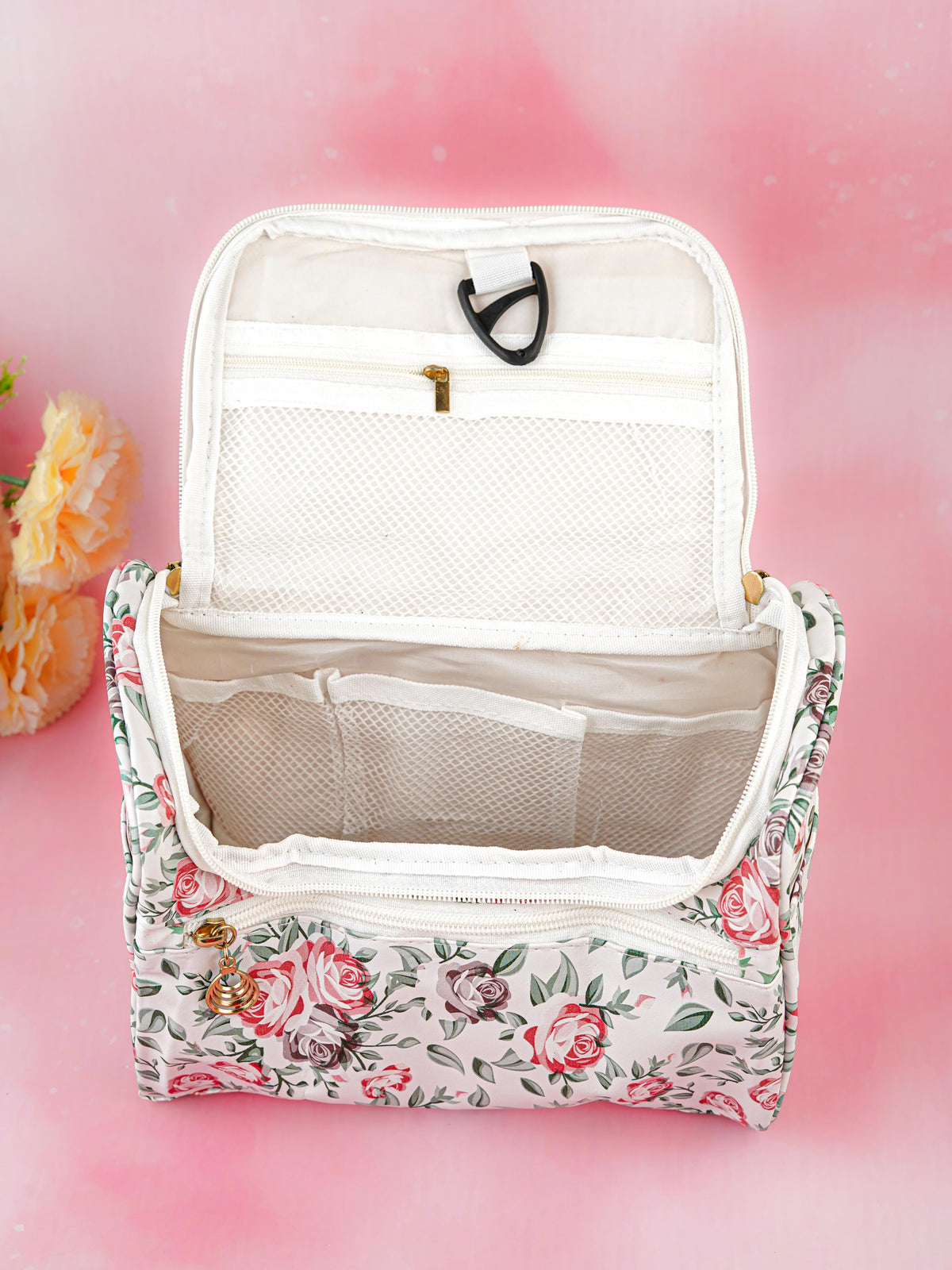 Floral Print Travel Pouch - WBG1954