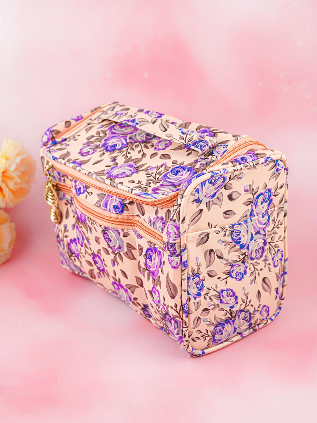 Floral Print Travel Pouch - WBG1954
