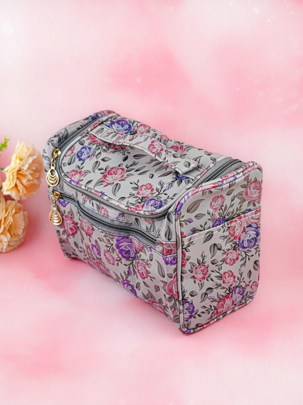 Floral Print Travel Pouch - WBG1954