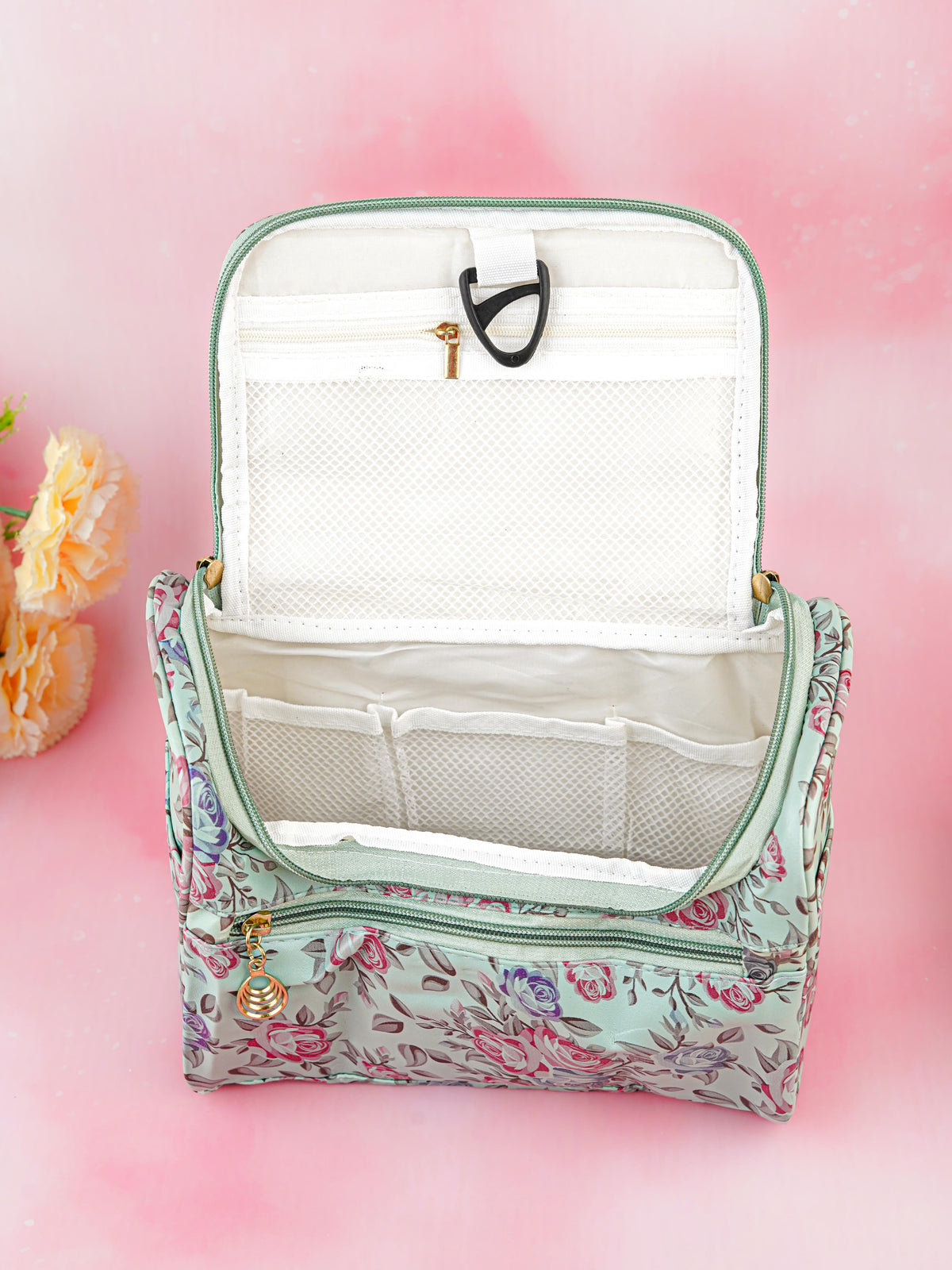 Floral Print Travel Pouch - WBG1954